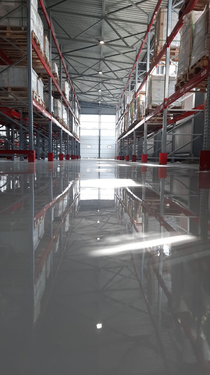 Наливное эпоксидное покрытие — Складское помещение