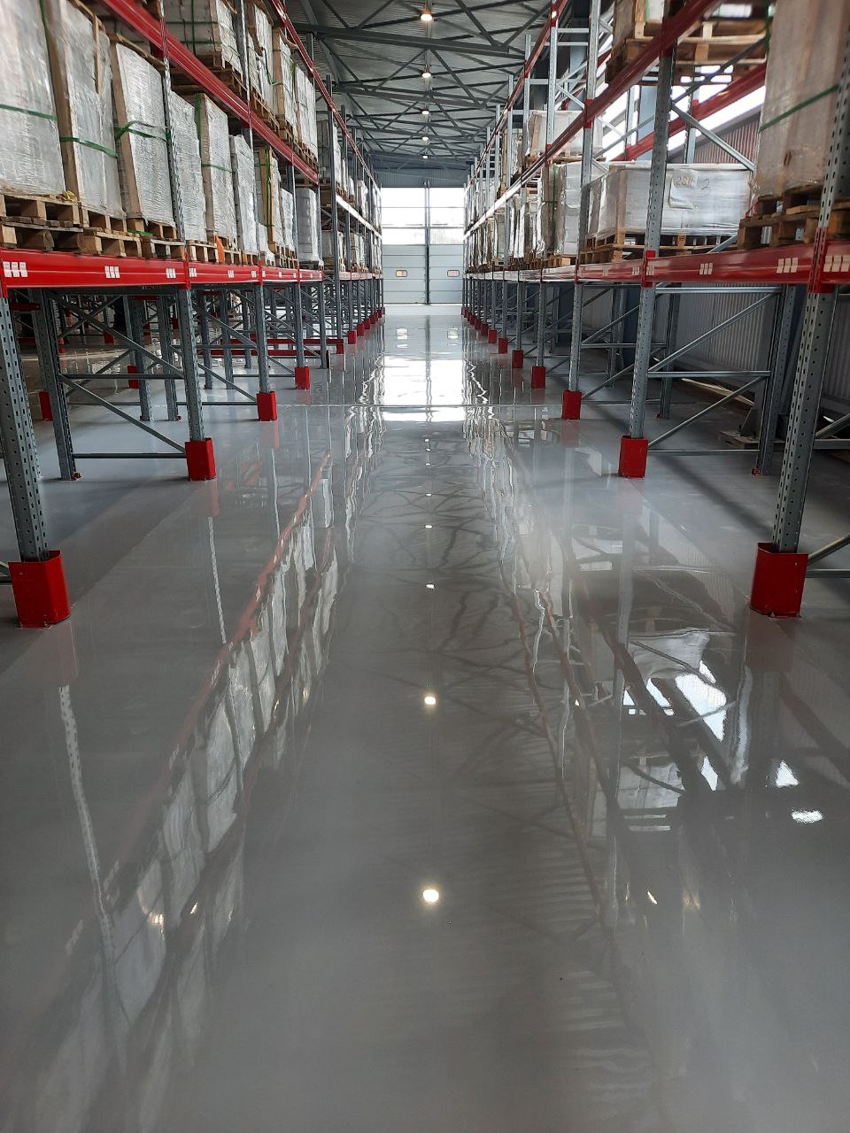 Наливное эпоксидное покрытие — Складское помещение